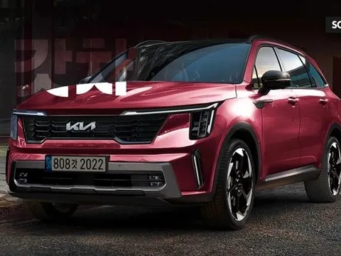 Kia Sorento 2023 lộ đèn pha như Telluride, ra mắt cuối năm nay