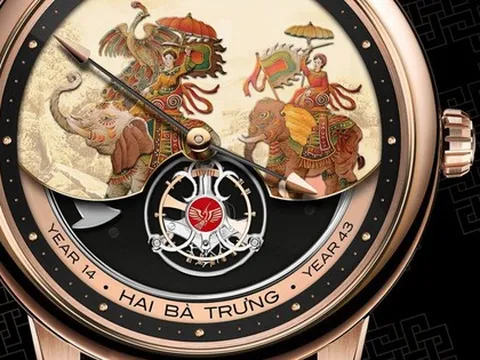 Hình ảnh Hai Bà Trưng xuất hiện trong chiếc đồng hồ xa xỉ của Thụy Sĩ