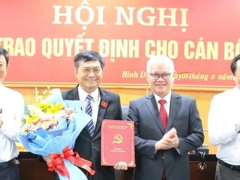 Bình Dương điều động, bổ nhiệm nhiều cán bộ chủ chốt