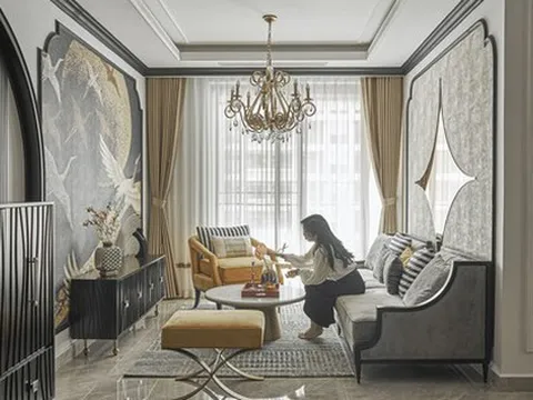 Căn hộ 127m² gây ấn tượng bởi phong cách châu Âu kết hợp chất liệu trang trí thuần Việt