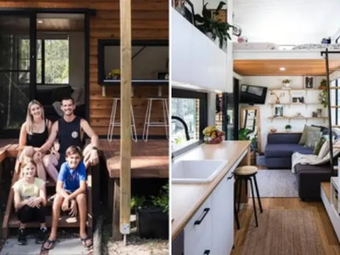 Bên trong căn nhà tí hon ấm cúng của gia đình 4 người