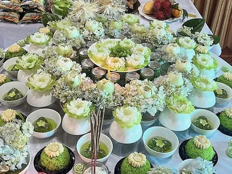 Mẹ 10x tự tay làm mâm cỗ đầy tháng cho con, tiết lộ bí quyết ai cũng làm được