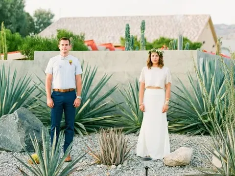 Đám cưới handmade phong cách độc lạ: Sa mạc nhỏ xinh giữa lòng thành phố