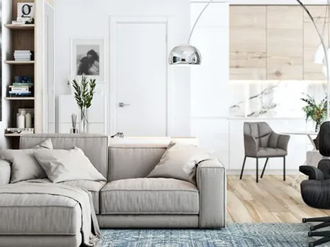 2 căn hộ vừa và nhỏ được nới rộng không gian với gam màu trắng