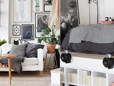 Căn hộ studio tuy nhỏ nhưng có thiết kế gác lửng tiện lợi, đẹp mắt