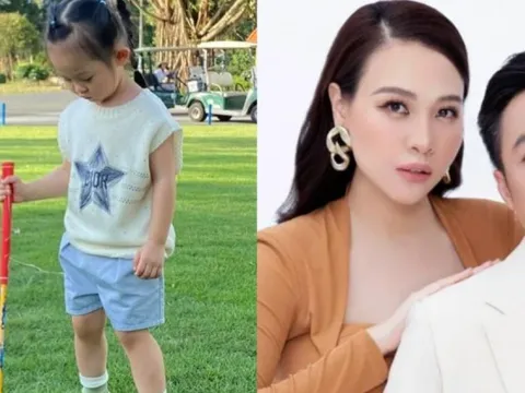 Mới gần 3 tuổi, con gái Cường Đô La thích thú tham gia bộ môn của giới nhà giàu