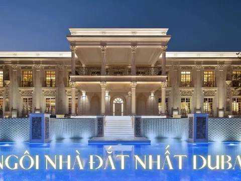 Có gì trong BĐS đắt nhất Dubai đang được rao bán gần 4800 tỷ đồng: Sàn lát đá cẩm thạch, tường dán hơn 700.000 lá vàng