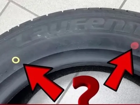 Những chấm tròn vàng, đỏ trên lốp ô tô có tác dụng gì?