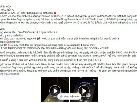 Tạm đình chỉ công tác nam giảng viên bị "tố" quấy rối, "gạ tình" nữ sinh