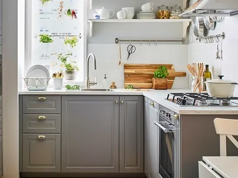 Dù nhà nhỏ hay to, bếp chữ L luôn là lựa chọn thông minh
