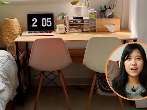 Bên trong căn hộ đi thuê vỏn vẹn 14m2 nhưng sắp xếp khéo léo