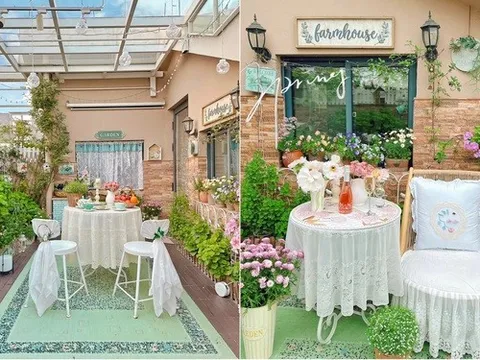 Khu vườn sân thượng ngập hoa làm không gian thư giãn khiến nhiều người ngưỡng mộ
