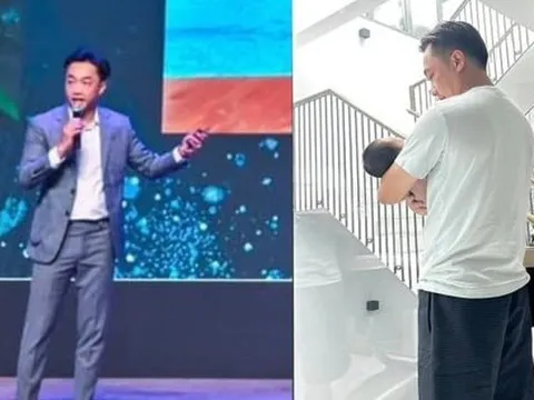 Hình ảnh đối lập của Cường Đô la: Sáng làm Chủ tịch, chiều làm ông bố bỉm sữa