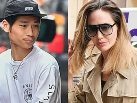 Pax Thiên trông nam tính khi xuất hiện bên Angelina Jolie