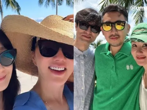 Dàn sao Doctor Cha "xả" ảnh nghỉ dưỡng ở Việt Nam, "chị đại" Uhm Jung Hwa và tình địch màn ảnh đọ sắc