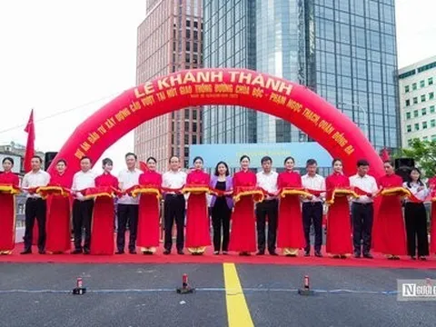 Chính thức thông xe cầu vượt chữ C đầu tiên ở Hà Nội trị giá 150 tỷ đồng