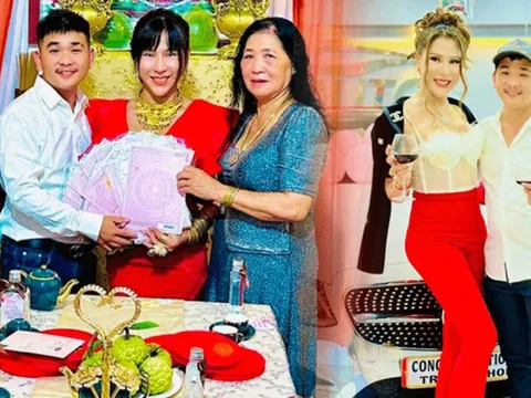Cô dâu nhận 15 sổ hồng, 18 cây vàng và chuyện tình chuyển giới nổi tiếng đất An Giang