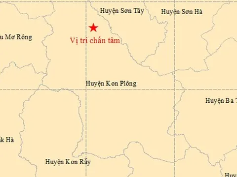 Trong buổi sáng, Kon Tum xảy ra 10 trận động đất