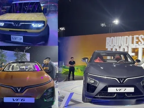 Cận cảnh 3 mẫu ô tô điện VinFast vừa ra mắt