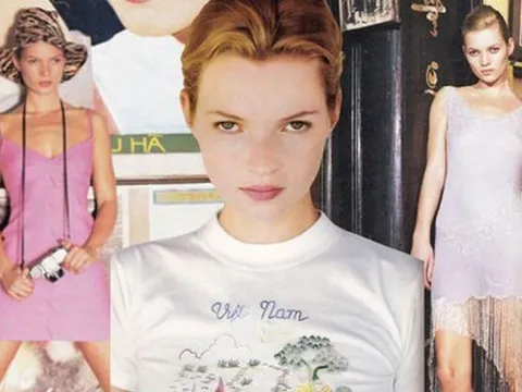 Bộ ảnh siêu mẫu Kate Moss chụp tại Việt Nam năm 1996 bỗng 'nóng' trở lại