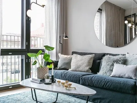 Căn hộ 47m2 với sắc xanh chủ đạo ai nhìn cũng thấy mát mắt