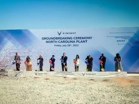VinFast chính thức khởi công nhà máy xe điện đầu tiên tại nước Mỹ