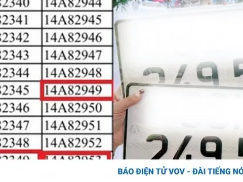 Vì sao danh sách đấu giá biển số ô tô có nhiều số 49, 53?