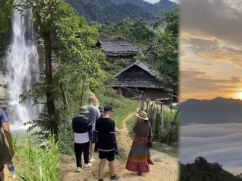 Nằm kế Tà Xùa, 'bản làng trên mây' với trải nghiệm xay gạo, tắm thác