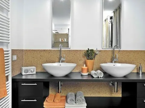 Những cặp màu khi kết hợp sẽ mang lại vẻ đẹp bất ngờ cho phòng tắm