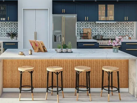 Giúp căn bếp rộng rãi và ấn tượng hơn nhờ những ý tưởng kết hợp tuyệt vời