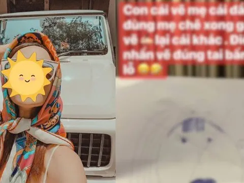 Vợ đại gia khoe được con vẽ chân dung, 1 chi tiết tả thực khiến "chính chủ" cười ra nước mắt