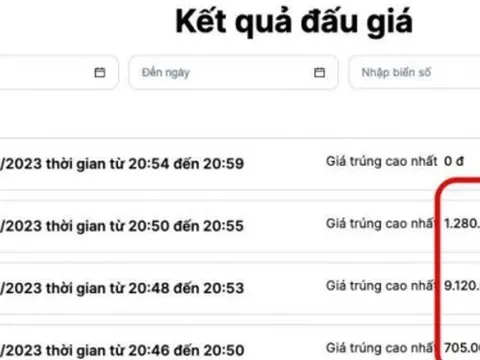 Trước 'giờ G' loạt biển số 49-53 vẫn 'đắt hàng', trúng đấu giá thử đến hơn 9 tỷ đồng