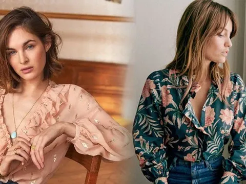 Mặc đẹp như phụ nữ Pháp với áo blouse họa tiết hoa nhỏ xinh