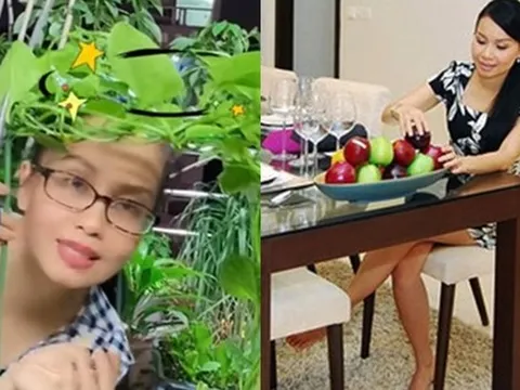 Cuộc sống Cẩm Ly tuổi 53: Viên mãn trong biệt thự rộng lớn, 10 giờ đêm còn lên sân thượng hái rau