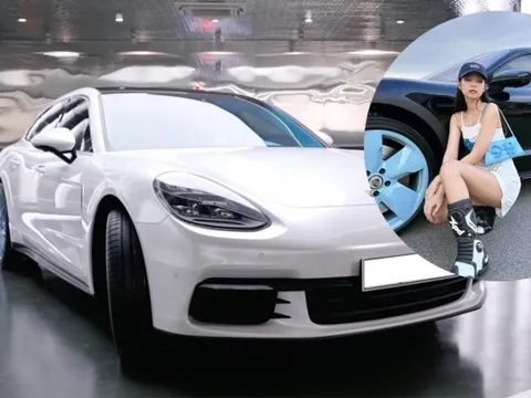Dân chơi Việt mang Porsche Panamera đi độ theo phong cách Jennie của BlackPink, có chi tiết như Rolls-Royce