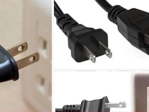 Phích cắm điện dẹt có hai lỗ tròn để làm gì?