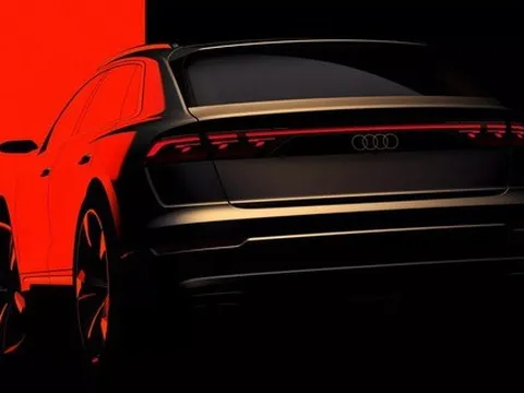 Audi Q8 2024 có ảnh chính thức đầu tiên: Hệ thống đèn mới thêm công nghệ thông minh