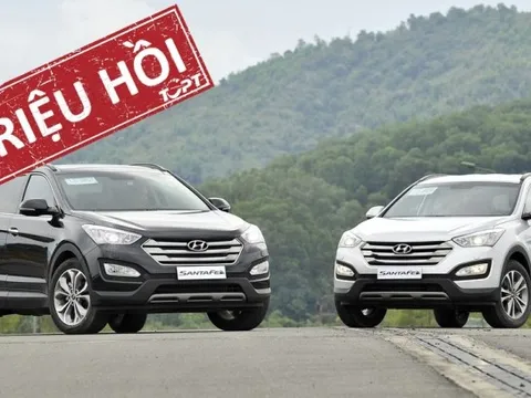 Triệu hồi 5.675 chiếc Hyundai Santa Fe tại Việt Nam để thay thế cầu chì phanh ABS
