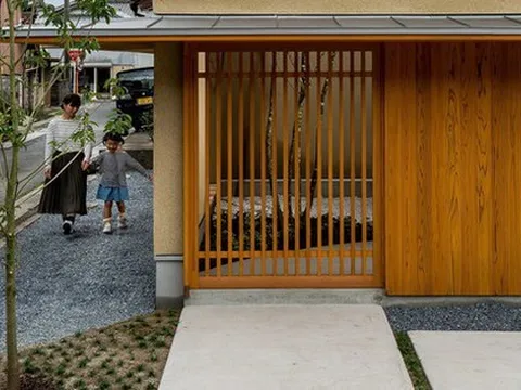 Ngôi nhà với khoảng sân vườn thiết kế đẹp như tranh vẽ ở Nhật