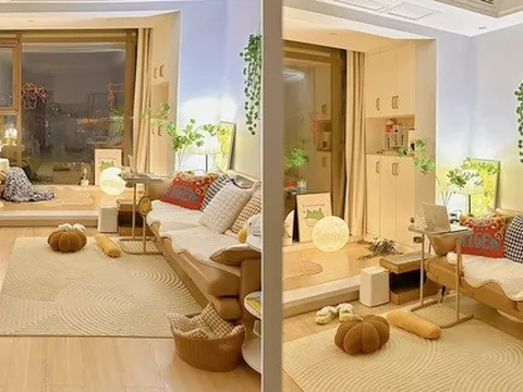 Không gian sống ấm cúng bên trong căn hộ 47m2 của cô gái trẻ