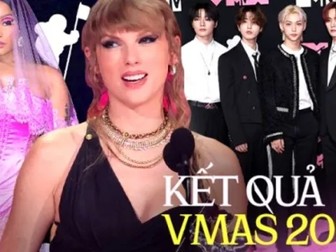 Kết quả VMAs 2023: Taylor Swift ôm cúp mỏi tay, Jungkook (BTS) thắng nhẹ 1 giải, nhóm nam JYP gây bất ngờ