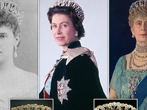 Chuyện ít biết về chiếc vương miện cố Nữ vương Elizabeth II đội trong bức chân dung mới công bố