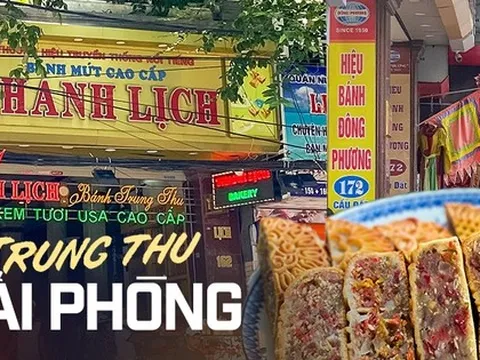 Con phố ở Hải Phòng đầy ắp các cửa tiệm bánh Trung thu lâu đời, người địa phương chỉ nhìn nhân cũng đoán được thương hiệu