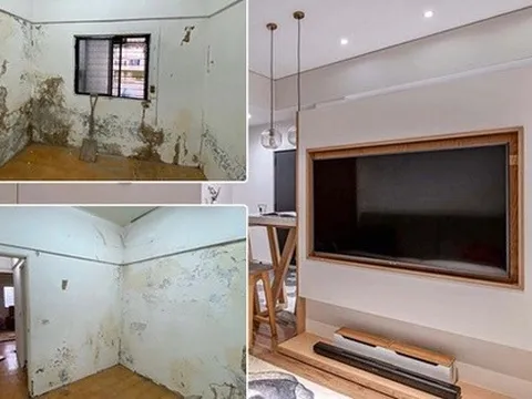 Màn cải tạo 'đỉnh cao' cho căn hộ 45m2 ẩm thấp