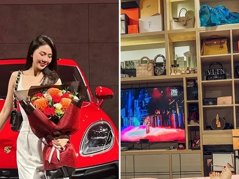 Bên trong căn hộ của Tân Hoa hậu Bùi Quỳnh Hoa: Túi hiệu không có chỗ cất, để lộ một thú chơi “ngốn” tiền