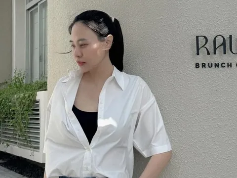 "Mẹ 2 con" Đàm Thu Trang khoe sắc vóc khỏe khoắn, nói một câu hé lộ cuộc sống bỉm sữa hiện tại