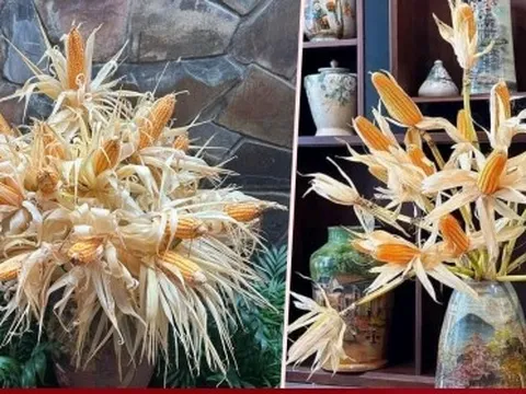 Rộ mốt cắm ngô chơi cả tháng thay hoa tươi