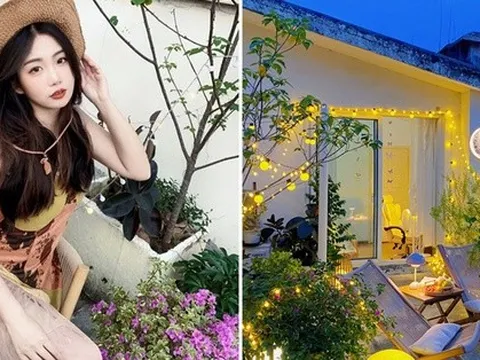 Đi thuê nhà, cô gái cải tạo sân thượng cũ thành vườn chill lãng mạn