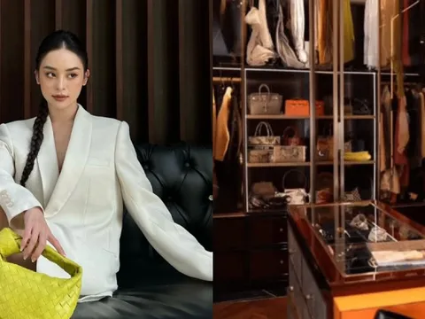 Phòng thay đồ xa xỉ của “ngọc nữ lookbook” từng lên báo Thái Lan: 25 chiếc túi hiệu, chia sẻ về BST giày mới choáng