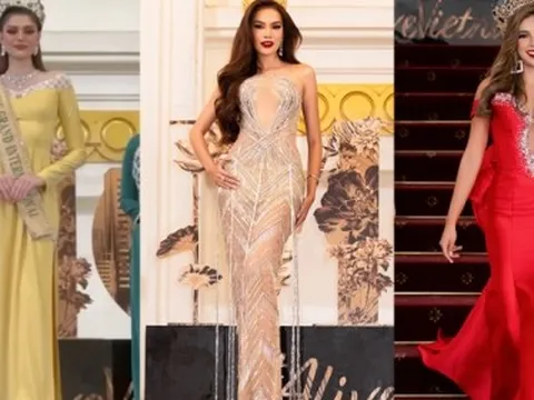 Thảm đỏ lễ trao sash Miss Grand International 2023: Lê Hoàng Phương diện váy xuyên thấu, Hoa hậu đẹp nhất thế giới khoe dáng với áo dài